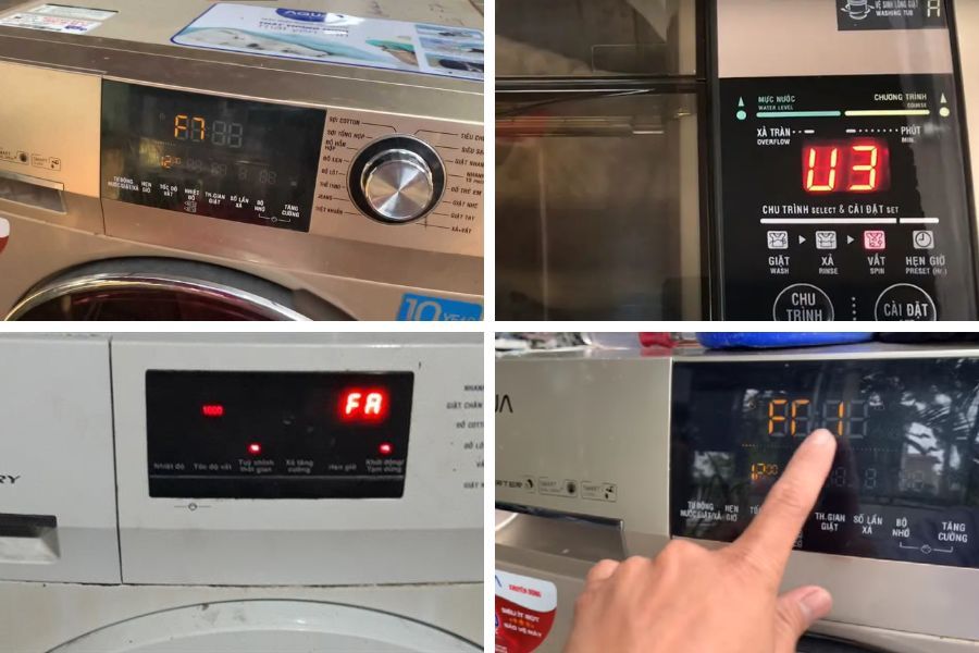 Các lỗi máy giặt thường gặp tại nhà