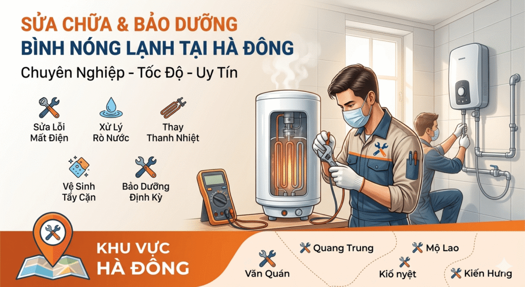 Sửa bình nóng lạnh Hà Đông uy tín, thợ có mặt sau 30 phút 5 Sửa bình nóng lạnh Hà Đông uy tín, thợ có mặt sau 30 phút